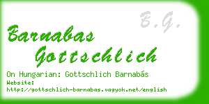 barnabas gottschlich business card